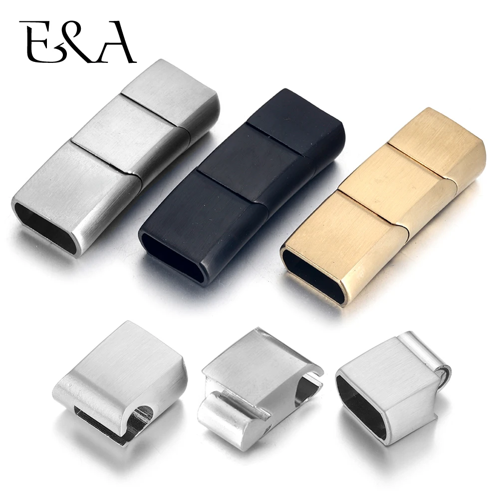 Jewelry Making Metals - Uitgebreide roestvrijstalen sluiting Drie delen Magnetische