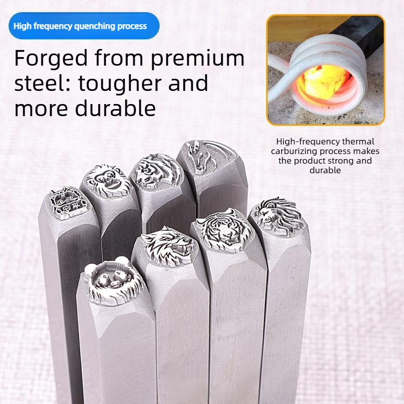 Jewelry Making Jig - Stalen stempelpons met dierenkop, gravurevorm met