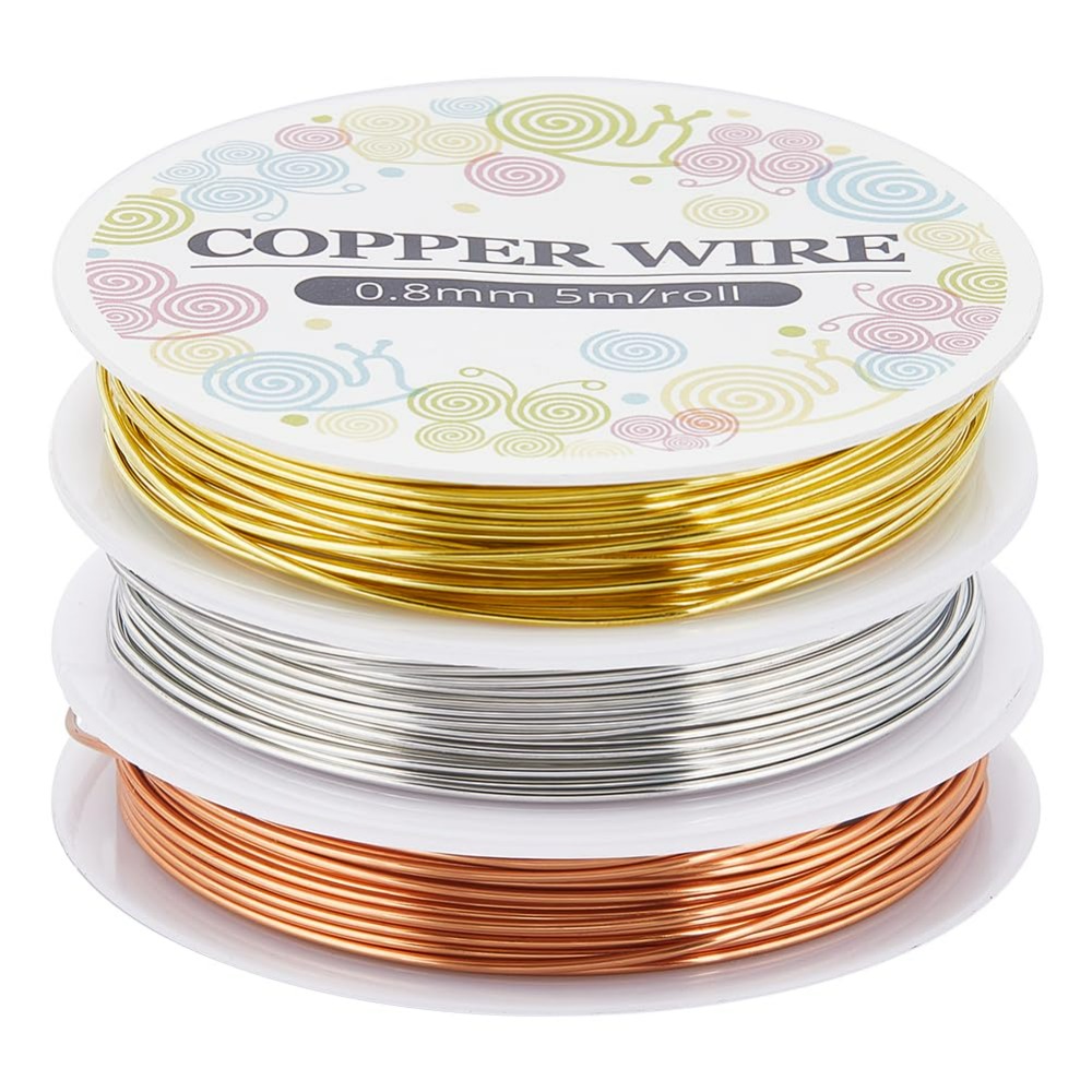 Jewelry Making Gold Wire - 12,8 m koperen sieraden draad 0,8