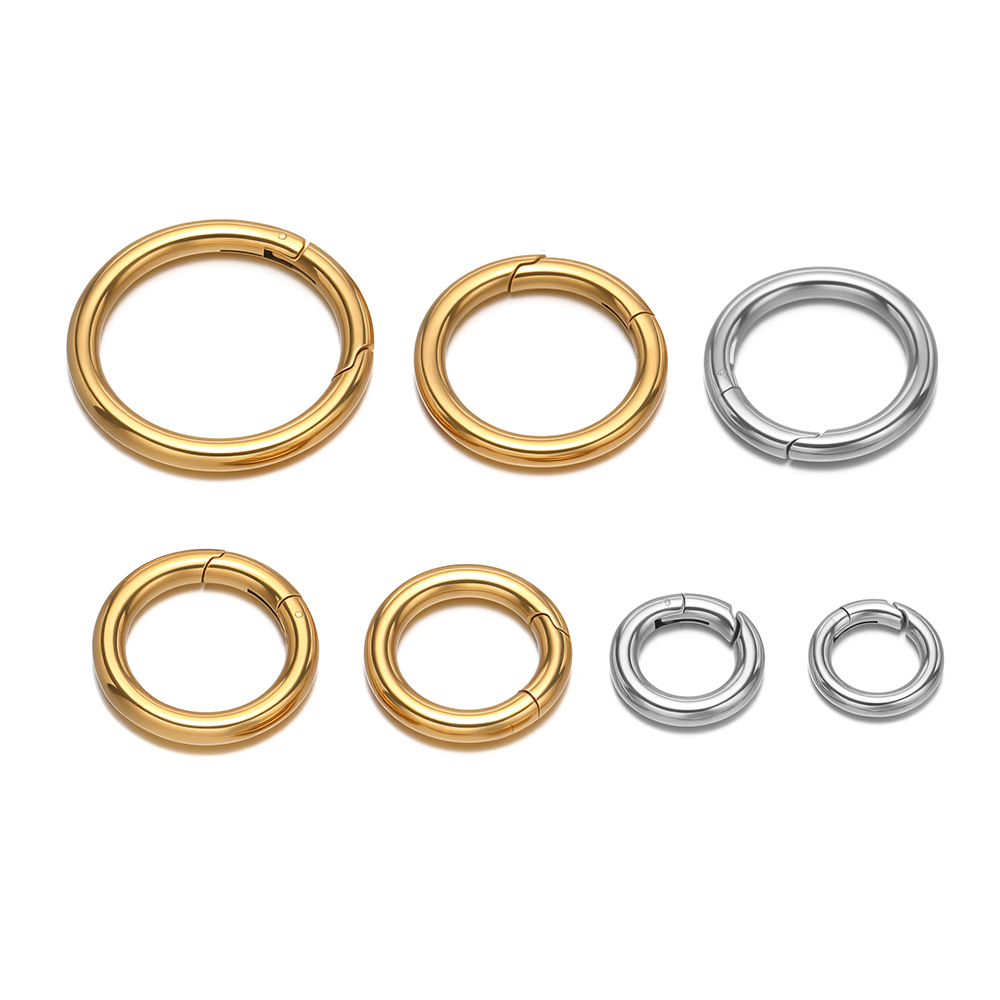 Jewelry Making Metals - 2 stks/partij Ronde Lente Sluitingen Rvs