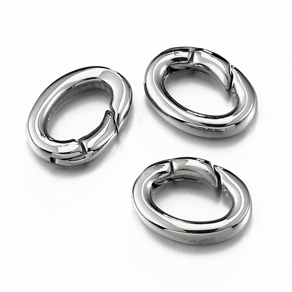 Jewelry Making Kit For Beginners - 2Pcs/1Pc Rvs Lente Karabijn Oval Connector