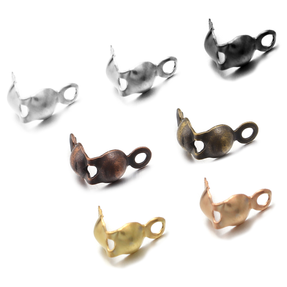 Jewelry Making Knots For Clasps - 200 stks/partij Metal End Crimps Kralen