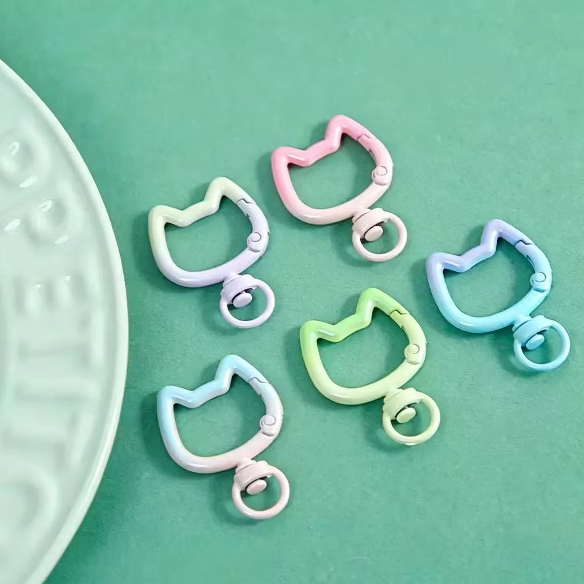 Jewelry Making Hobby - 5-10PCS Gradiënt Leuke Kat Sluiting Openbare