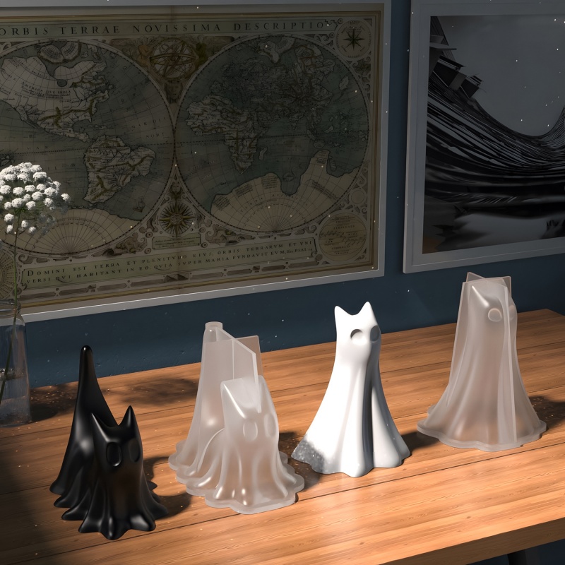 Ghost Cat Halloween Desktop Or - Jewelry Making Uv Resin Kit recensie en prijs