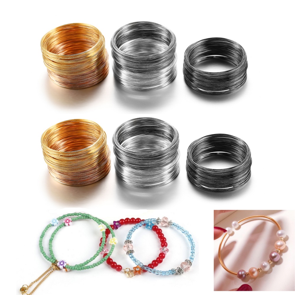 100 Loops/lot 0.6mm Zilver Gou - Jewelry Making Gold Wire recensie en prijs