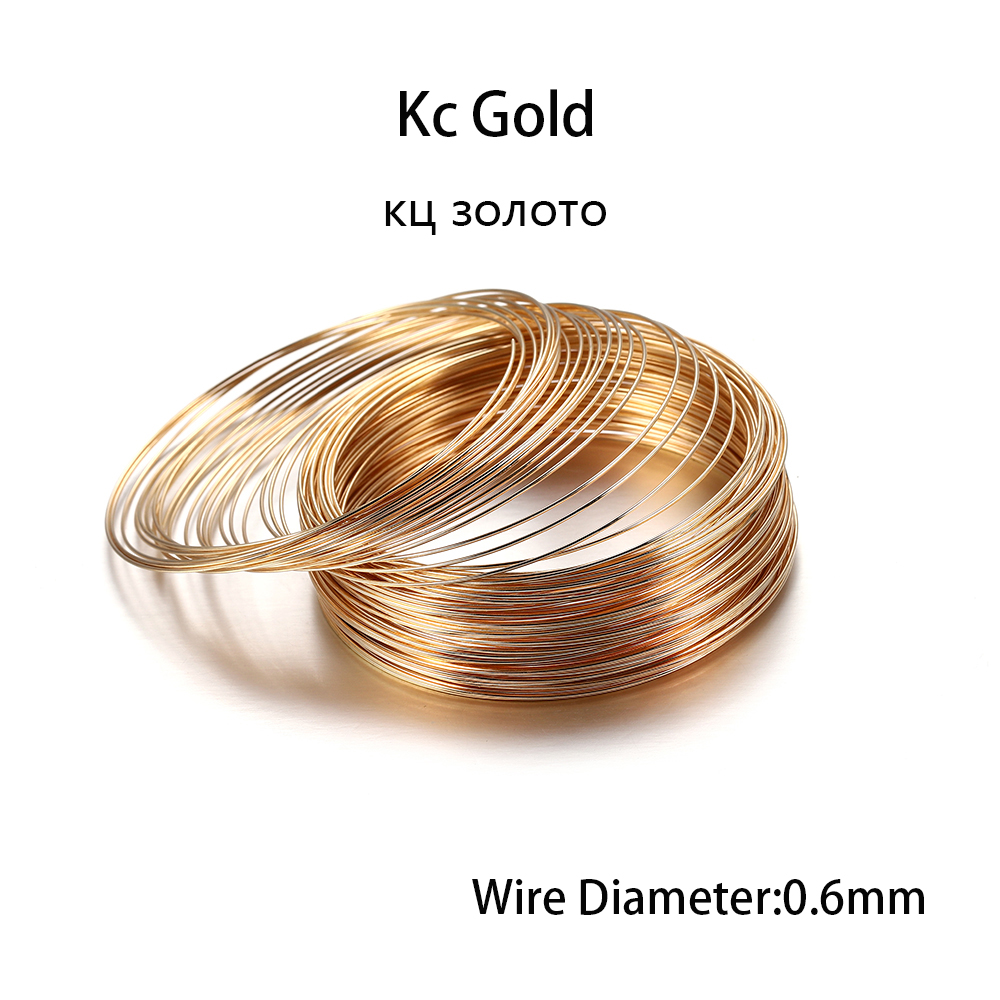 100 Loops/lot 0.6mm Zilver Gou - Jewelry Making Gold Wire recensie en prijs