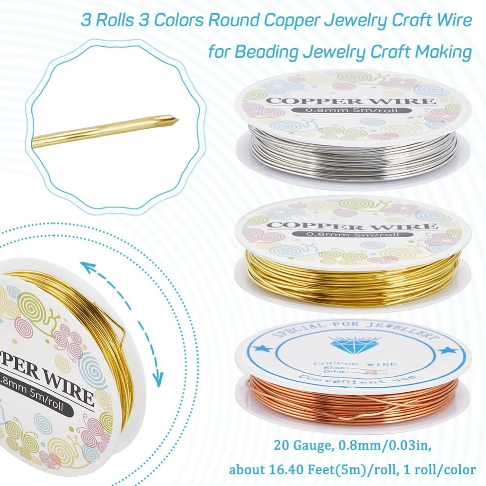 12,8 m koperen sieraden draad  - Jewelry Making Gold Wire recensie en prijs