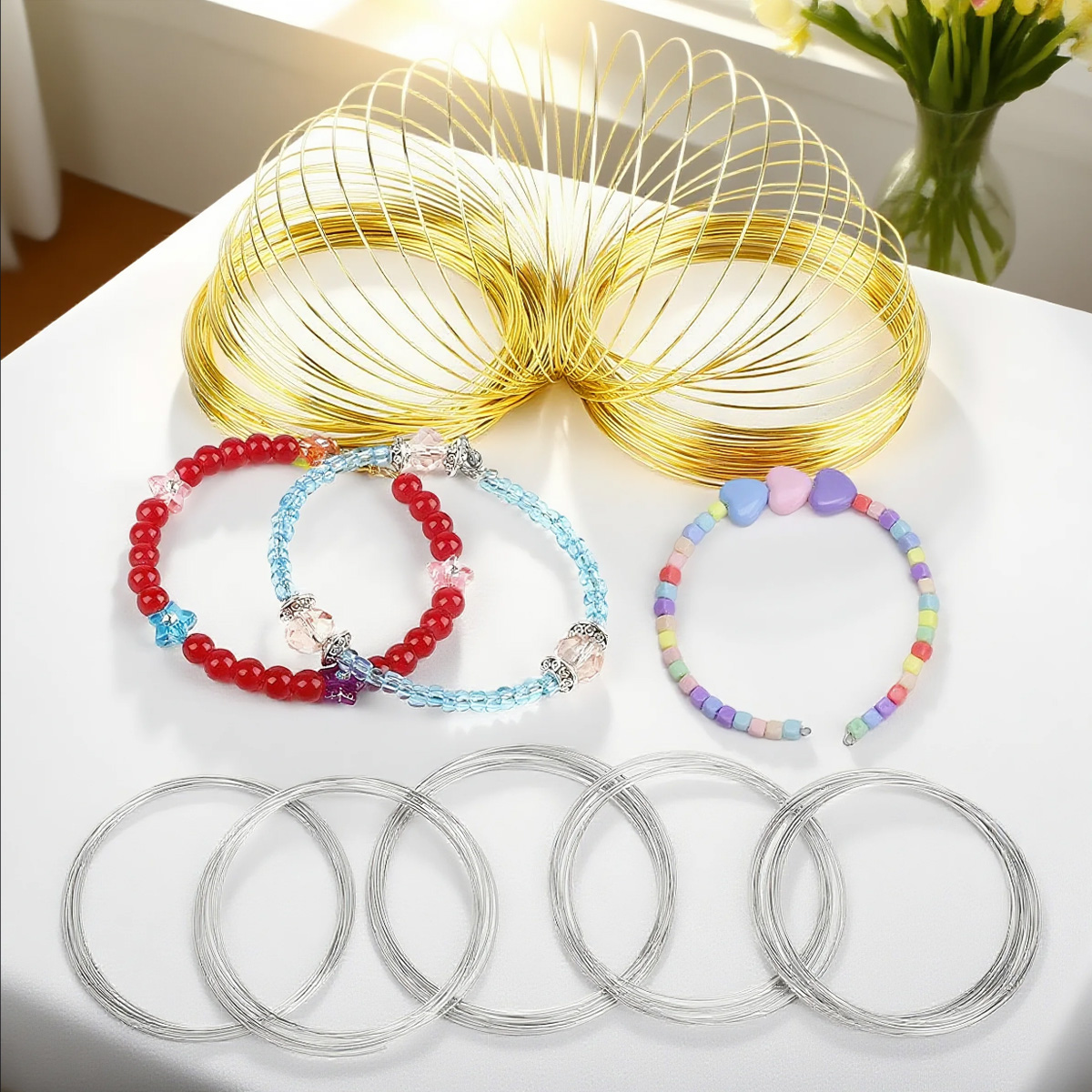 Stainless steel memory wire 0. - Jewelry Making Gold Wire recensie en prijs