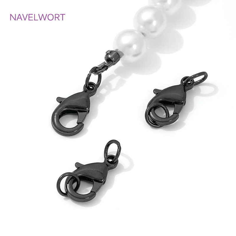 Zwarte kleur messing karabijns - Jewelry Making Hobby recensie en prijs